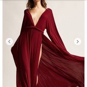 Beautiful Flowy Red Gown
